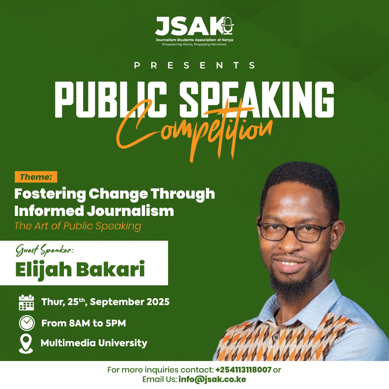 PUBLIC SPEAKING COMPETITION