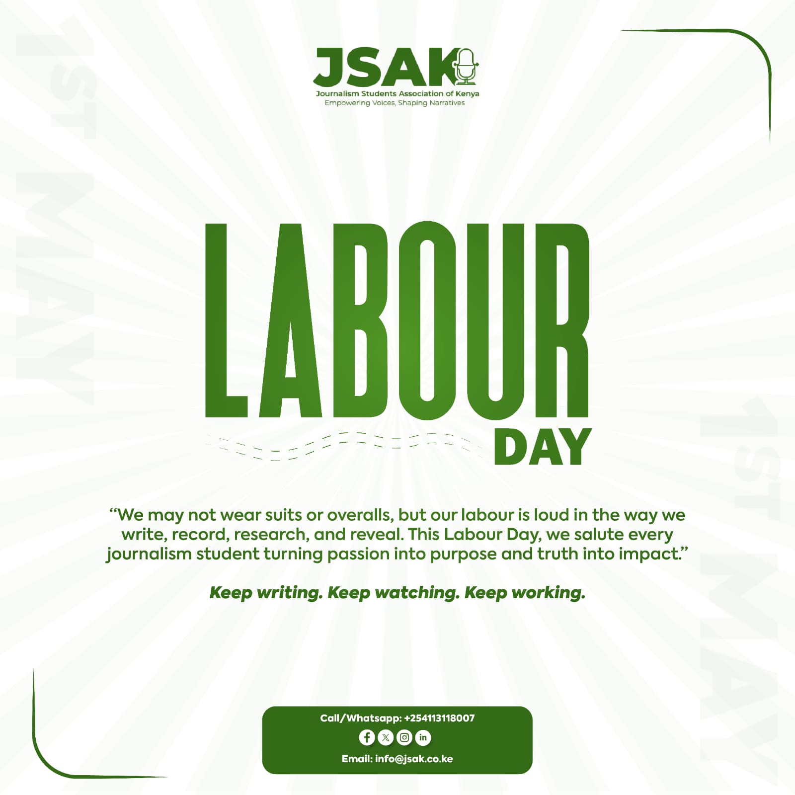 Labour Day Celebrations